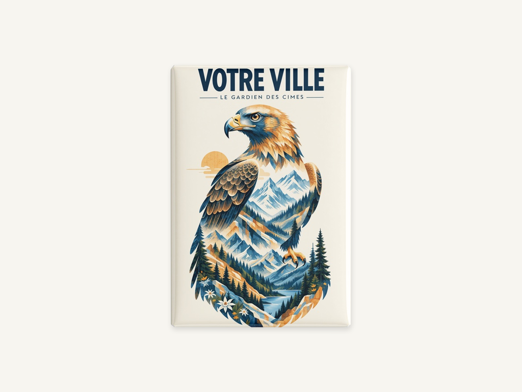 [NAT-STR-001_MAG-R] NATURA STRATA — L’aigle (Magnet rembordé)
