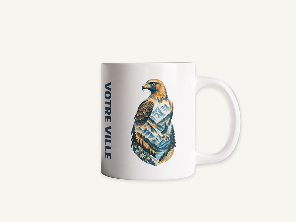 [NAT-STR-001_MUG-BRI] NATURA STRATA — L’aigle (Mug brillant)
