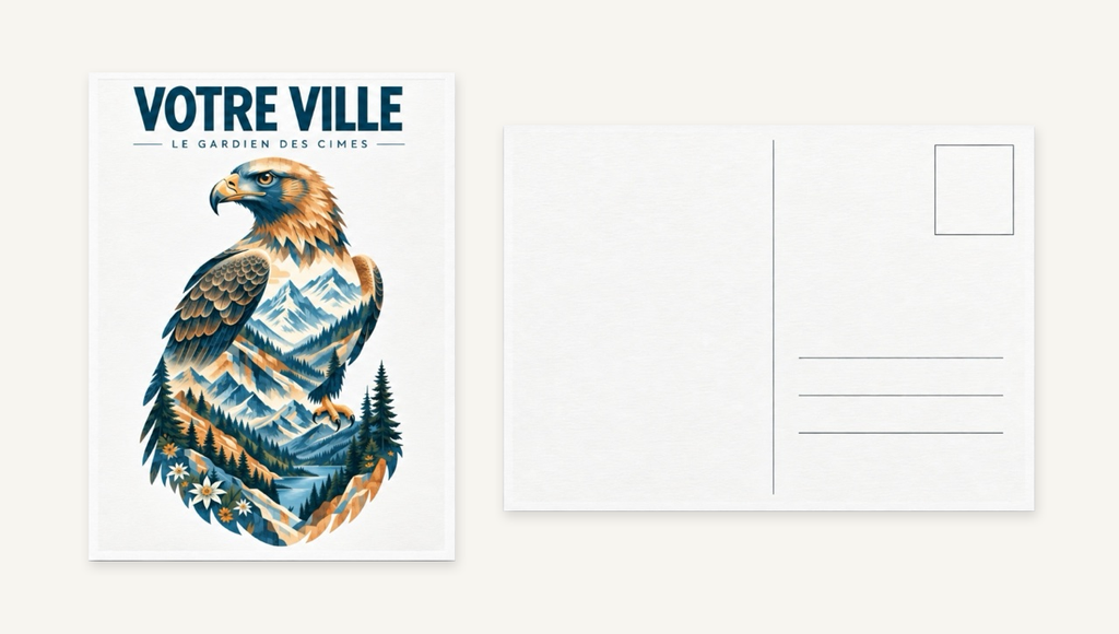 [NAT-STR-001_CP] NATURA STRATA — L’aigle (Carte postale papier)