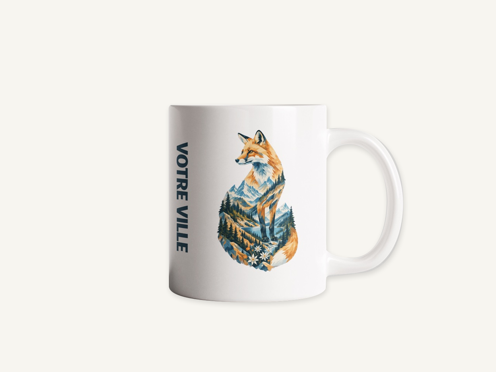 [NAT-STR-002_MUG-MAT] NATURA STRATA — Le renard (Mug mat)