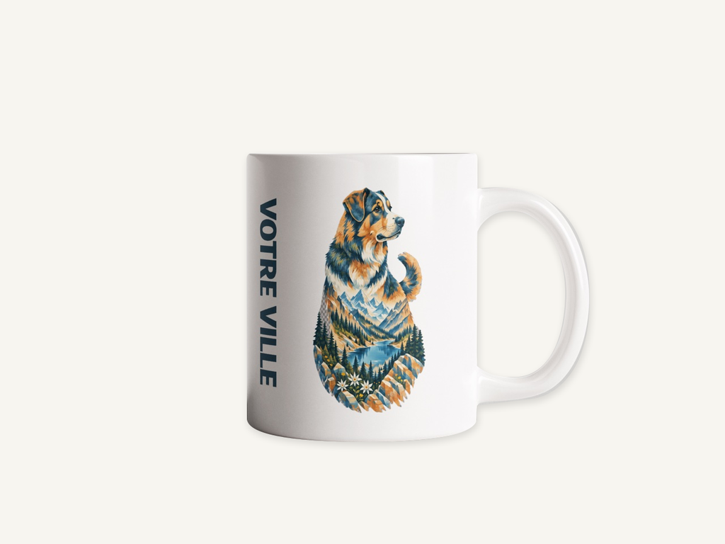 [NAT-STR-003_MUG-BRI] NATURA STRATA — Le chien de montagne (Mug brillant)