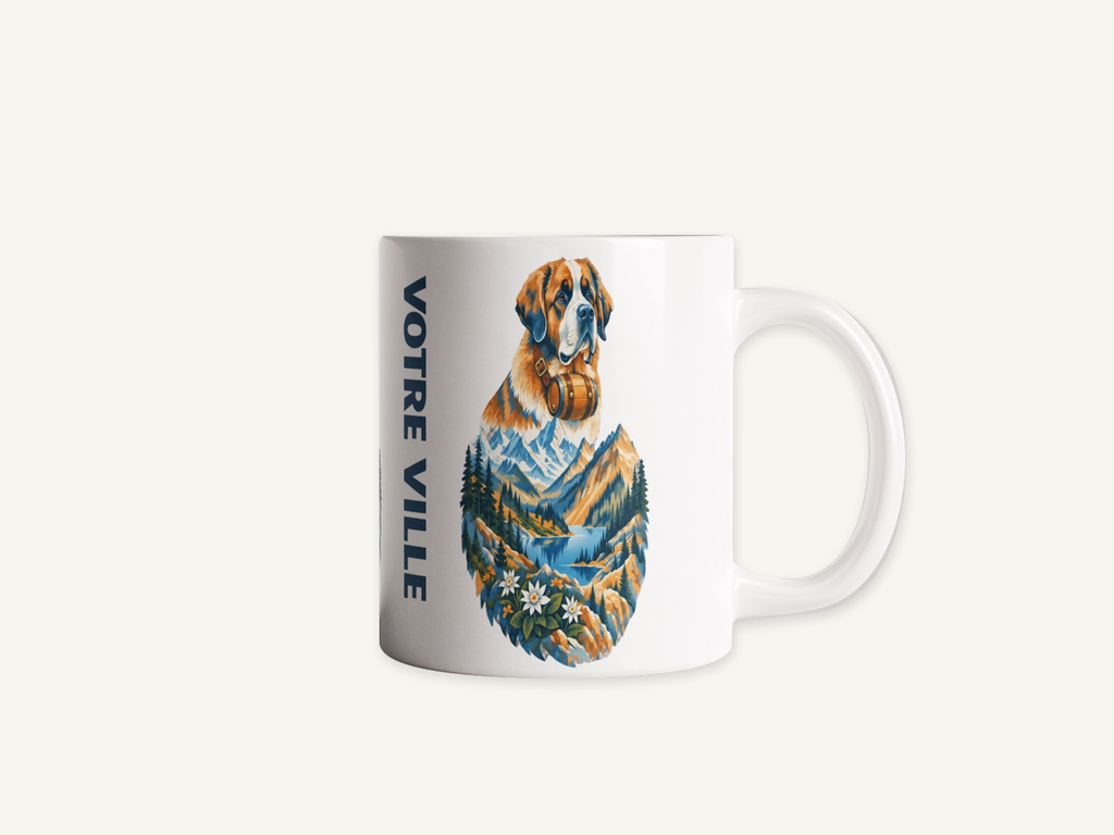 [NAT-STR-006_MUG-BRI] NATURA STRATA — Le saint-bernard (Mug brillant)