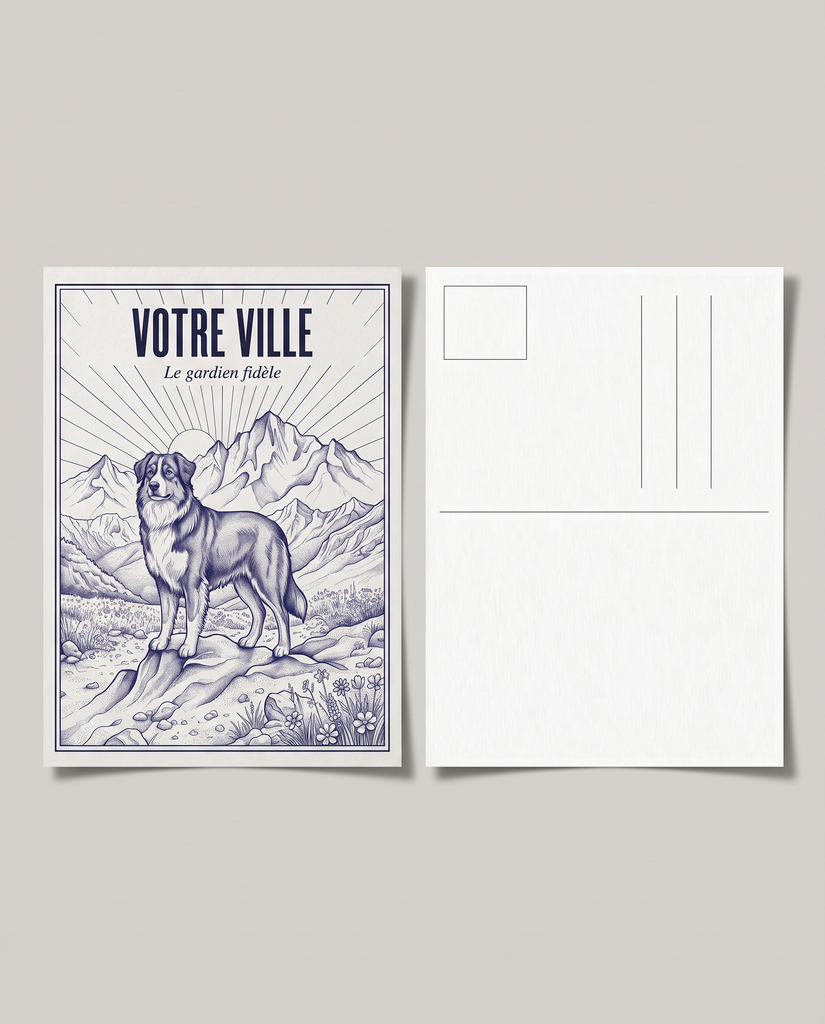 [NAT-ESQ-001_CP] NATURA ESQUISSE — Le gardien fidèle (Carte postale papier)