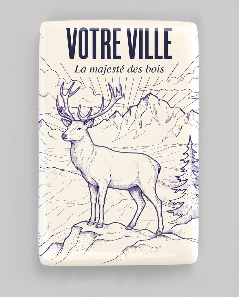 [NAT-ESQ-002_MAG-R] NATURA ESQUISSE — La majesté des bois (Magnet rembordé)