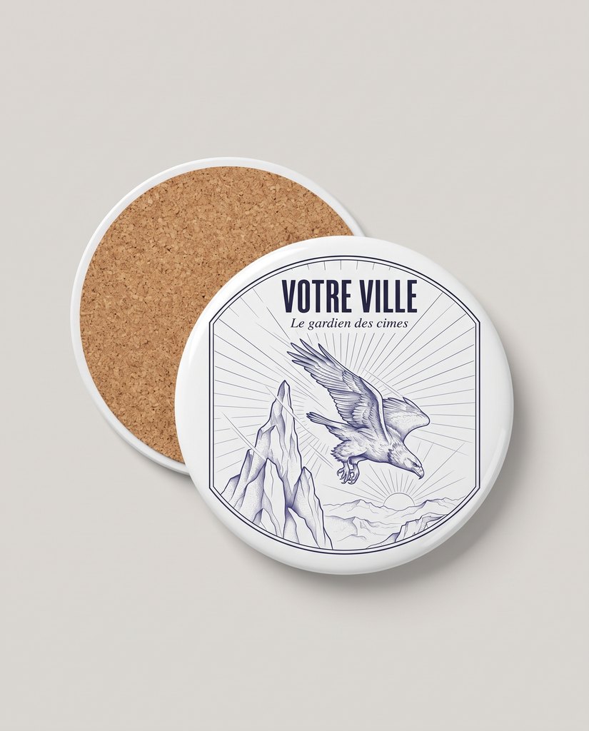 [NAT-ESQ-002_SV-ROND] NATURA ESQUISSE — La majesté des bois (Sous-verre rond)