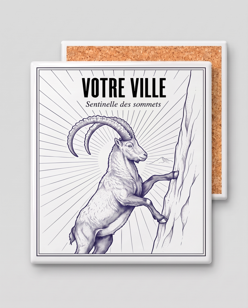 [NAT-ESQ-005_SV-CARRE] NATURA ESQUISSE — Sentinelle des sommets (Sous-verre carré)
