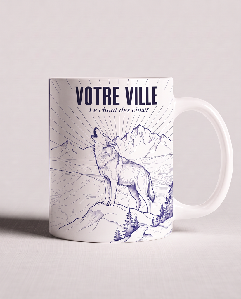 [NAT-ESQ-007_MUG-BRI] NATURA ESQUISSE — Le chant des cimes (Mug brillant)