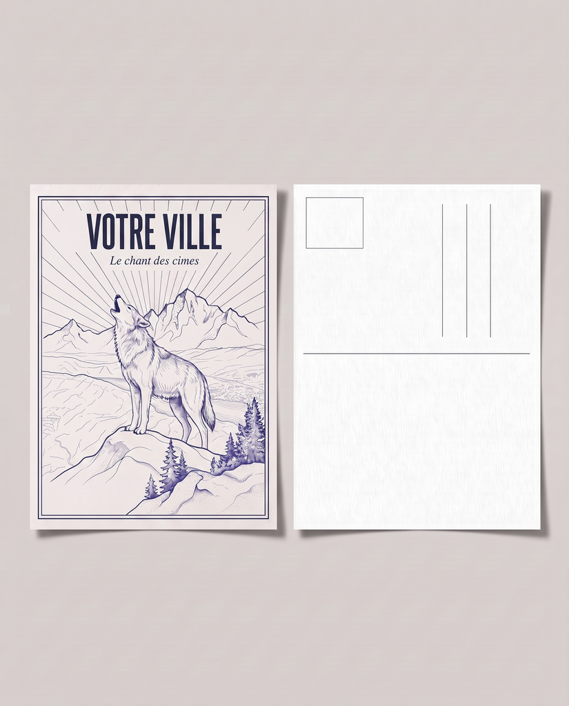 [NAT-ESQ-007_CP] NATURA ESQUISSE — Le chant des cimes (Carte postale papier)