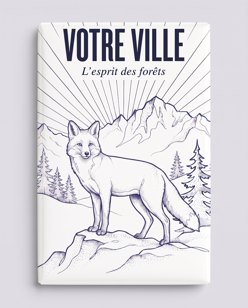 [NAT-ESQ-008_MAG-R] NATURA ESQUISSE — L’esprit des forêts (Magnet rembordé)