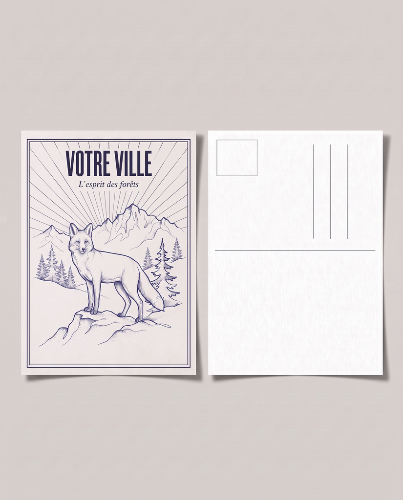 [NAT-ESQ-008_CP] NATURA ESQUISSE — L’esprit des forêts (Carte postale papier)