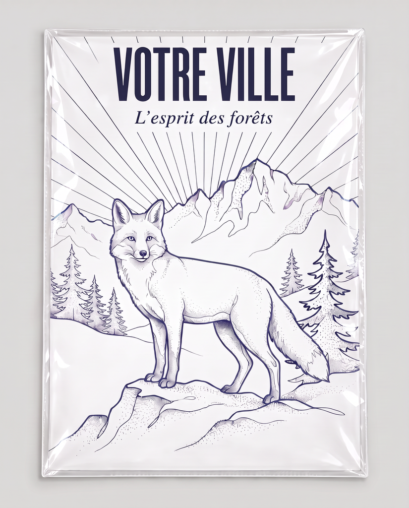 [NAT-ESQ-008_AFF-A3] NATURA ESQUISSE — L’esprit des forêts (Affiche papier A3)
