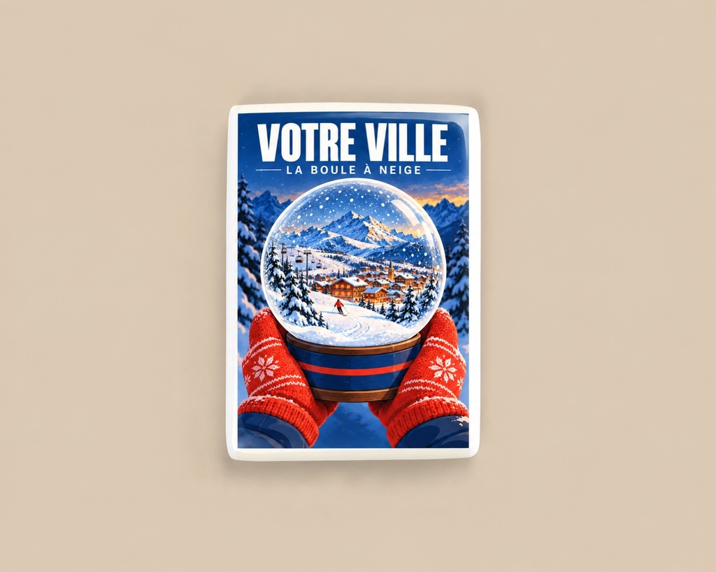 [ILL-GEN-001_MAG-C] ILLUSTRATA — La boule à neige (Magnet céramique)