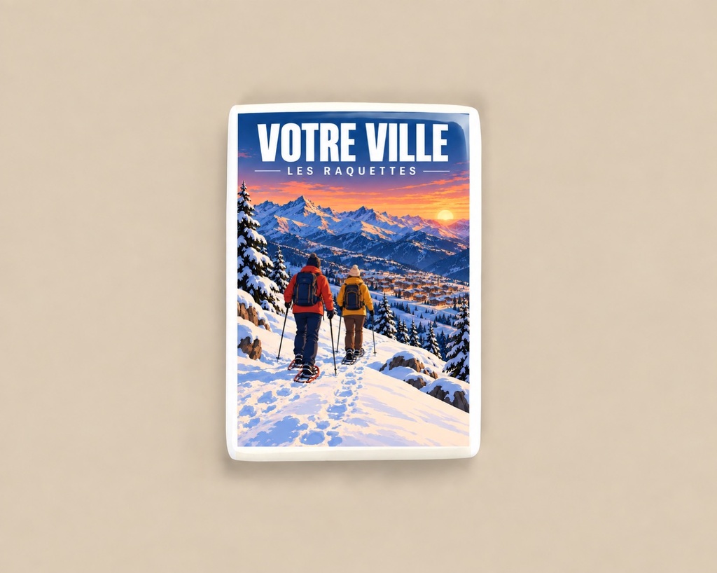 [ILL-GEN-002_MAG-C] ILLUSTRATA — Les raquettes (Magnet céramique)