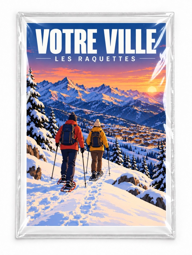 [ILL-GEN-002_AFF-A3] ILLUSTRATA — Les raquettes (Affiche papier A3)