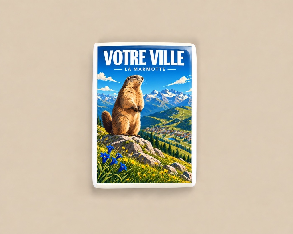[ILL-GEN-003_MAG-C] ILLUSTRATA — La marmotte d’été (Magnet céramique)