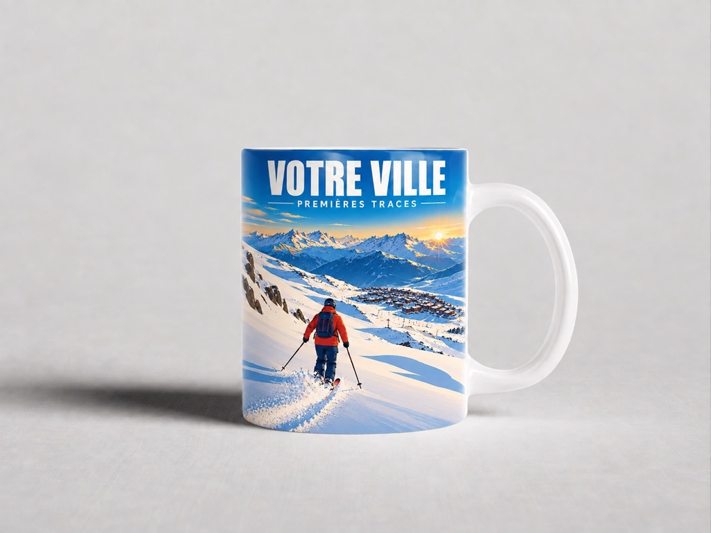 [ILL-GEN-006_MUG-BRI] ILLUSTRATA — Premières traces — descente (Mug brillant)