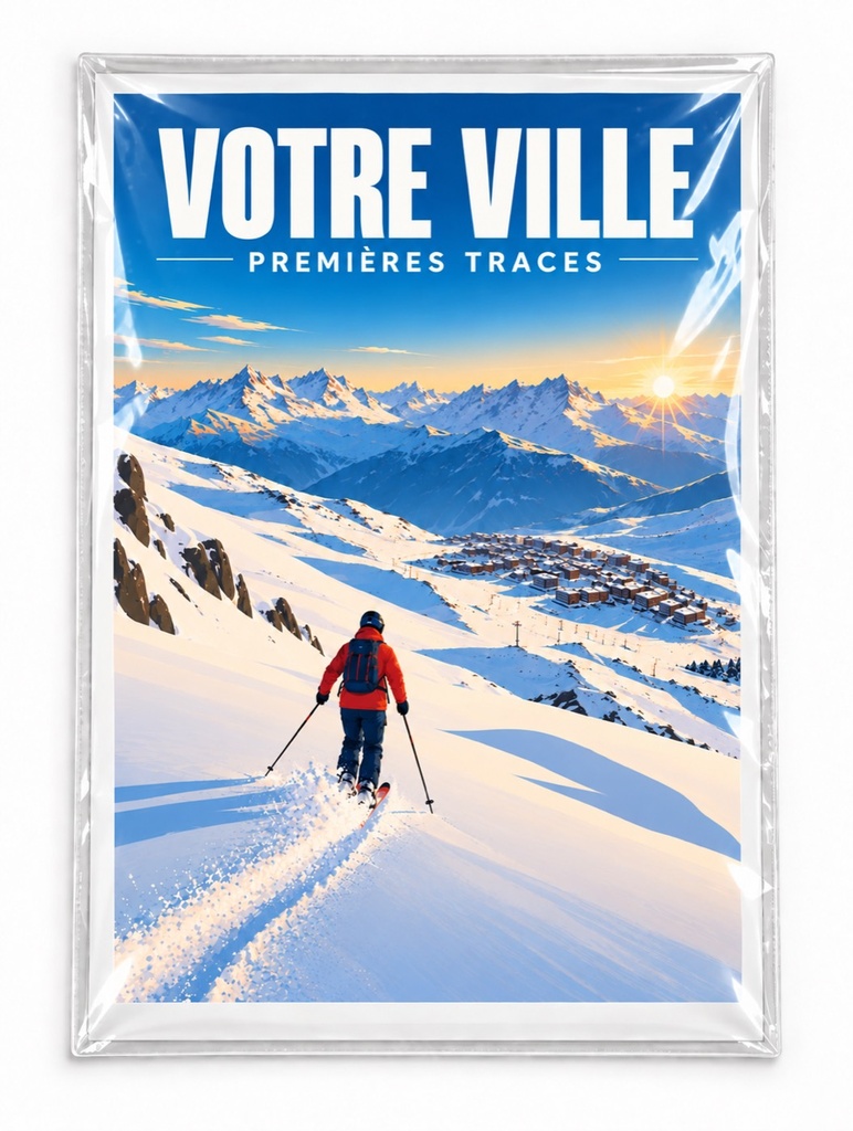 [ILL-GEN-006_AFF-A3] ILLUSTRATA — Premières traces — descente (Affiche papier A3)