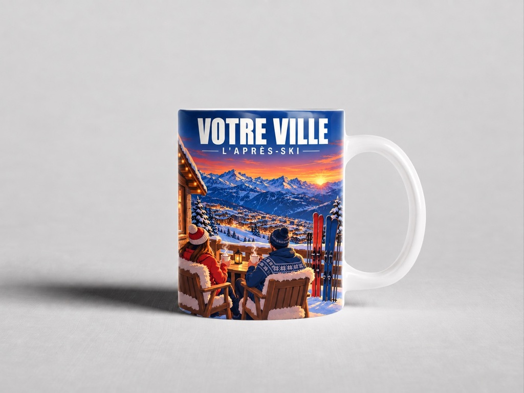 [ILL-GEN-007_MUG-BRI] ILLUSTRATA — L’après-ski (Mug brillant)