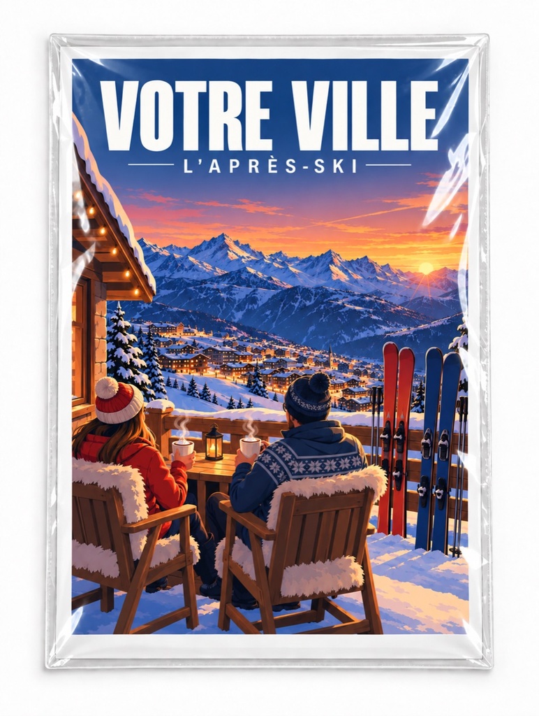 [ILL-GEN-007_AFF-A4] ILLUSTRATA — L’après-ski (Affiche papier A4)