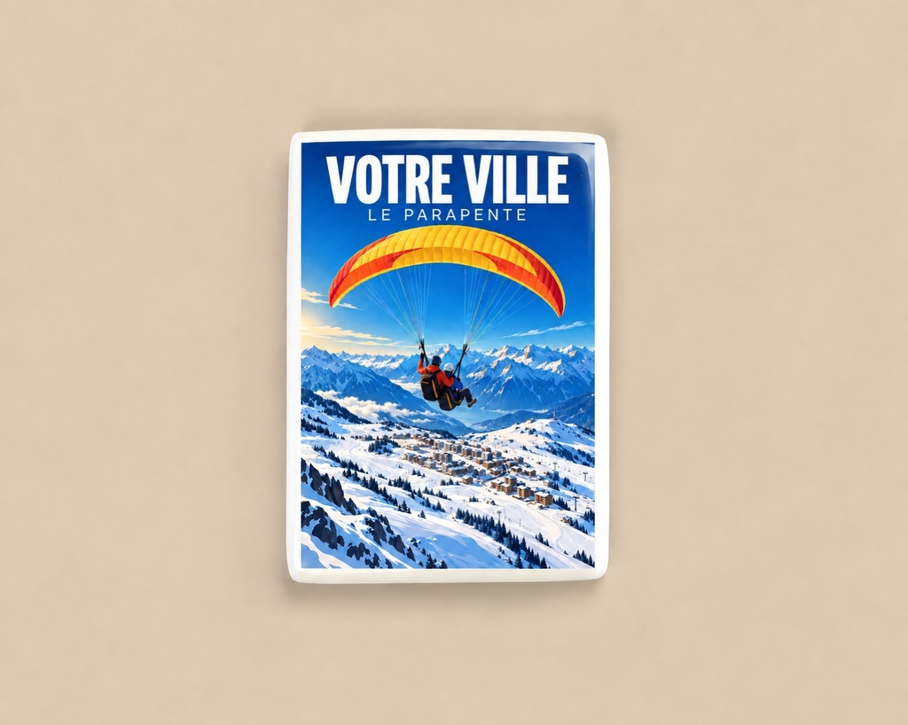 [ILL-GEN-008_MAG-C] ILLUSTRATA — Le parapente (Magnet céramique)