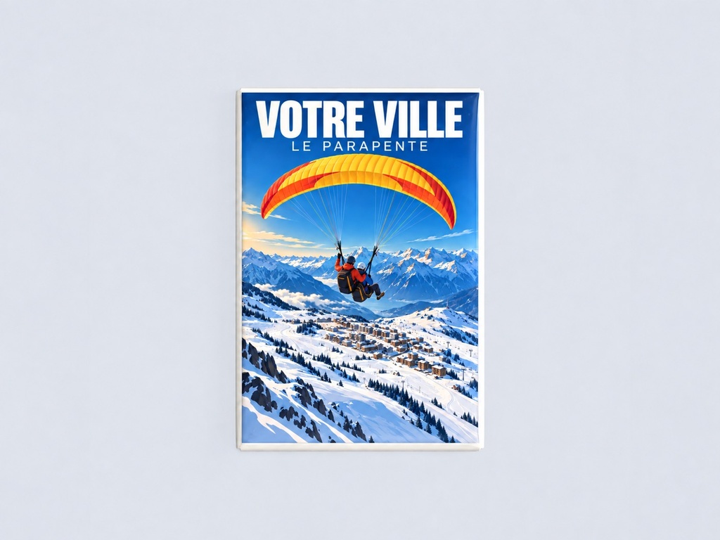 [ILL-GEN-008_MAG-R] ILLUSTRATA — Le parapente (Magnet rembordé)
