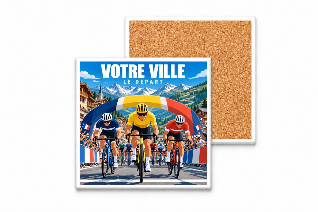 [ILL-GEN-009_SV-CARRE] ILLUSTRATA — Le départ (Sous-verre carré)