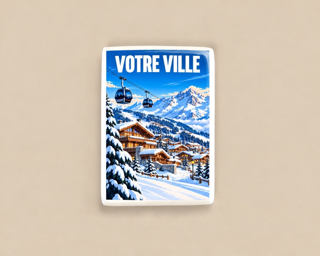 [ILL-GEN-011_MAG-C] ILLUSTRATA — Les télécabines (Magnet céramique)