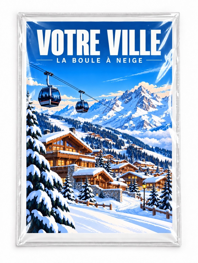 [ILL-GEN-011_AFF-A4] ILLUSTRATA — Les télécabines (Affiche papier A4)
