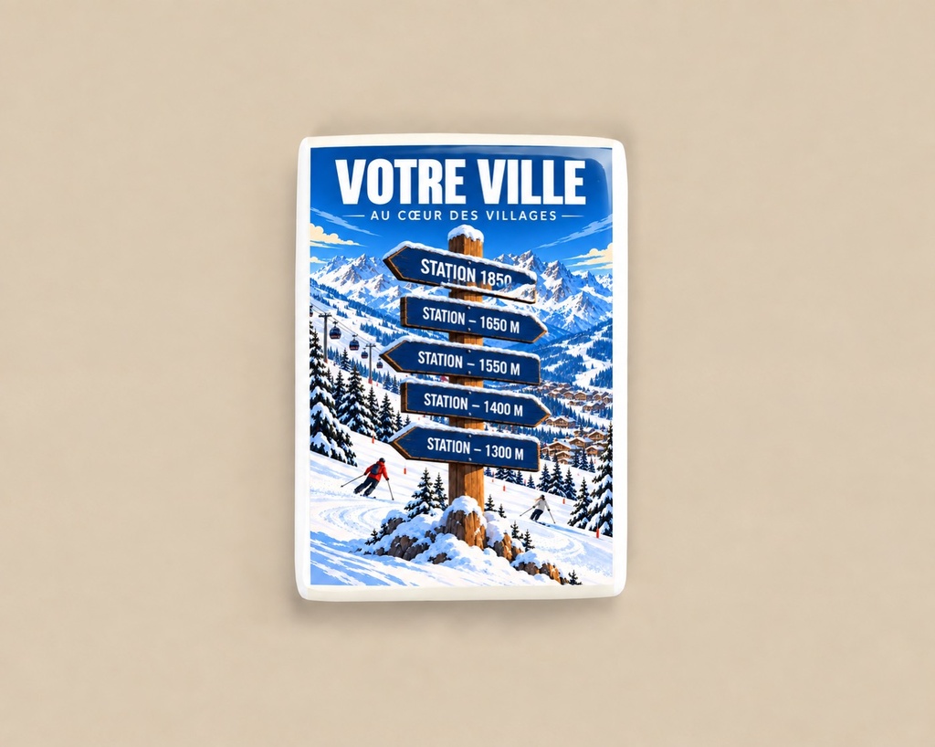 [ILL-GEN-012_MAG-C] ILLUSTRATA — Au cœur des villages (Magnet céramique)