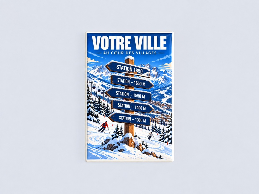 [ILL-GEN-012_MAG-R] ILLUSTRATA — Au cœur des villages (Magnet rembordé)