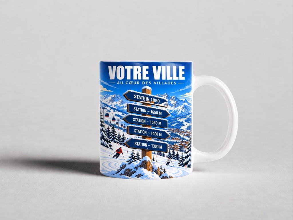[ILL-GEN-012_MUG-MAT] ILLUSTRATA — Au cœur des villages (Mug mat)