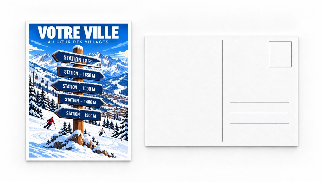[ILL-GEN-012_CP] ILLUSTRATA — Au cœur des villages (Carte postale papier)