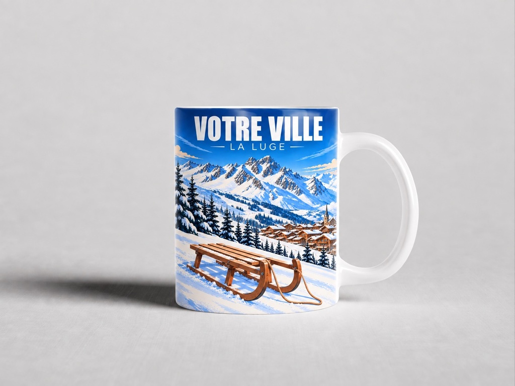 [ILL-GEN-013_MUG-MAT] ILLUSTRATA — La luge (Mug mat)