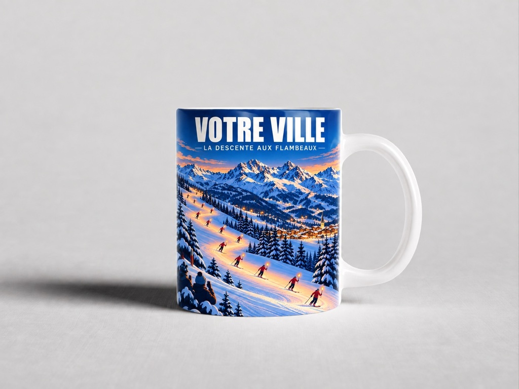 [ILL-GEN-014_MUG-MAT] ILLUSTRATA — La descente aux flambeaux (Mug mat)