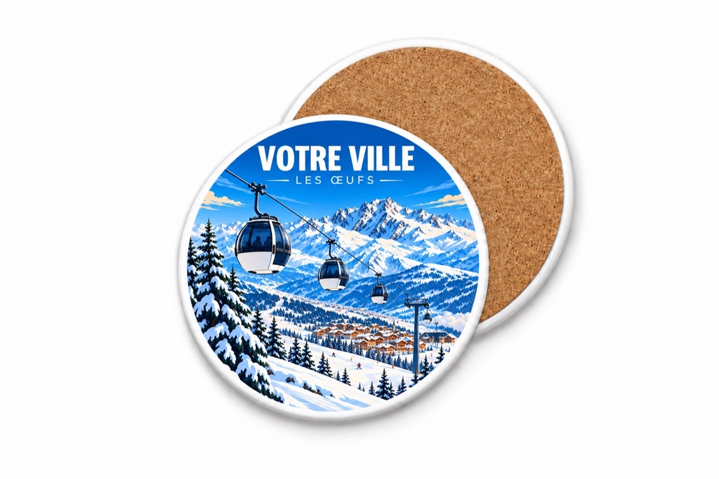 [ILL-GEN-016_SV-ROND] ILLUSTRATA — Les œufs (Sous-verre rond)