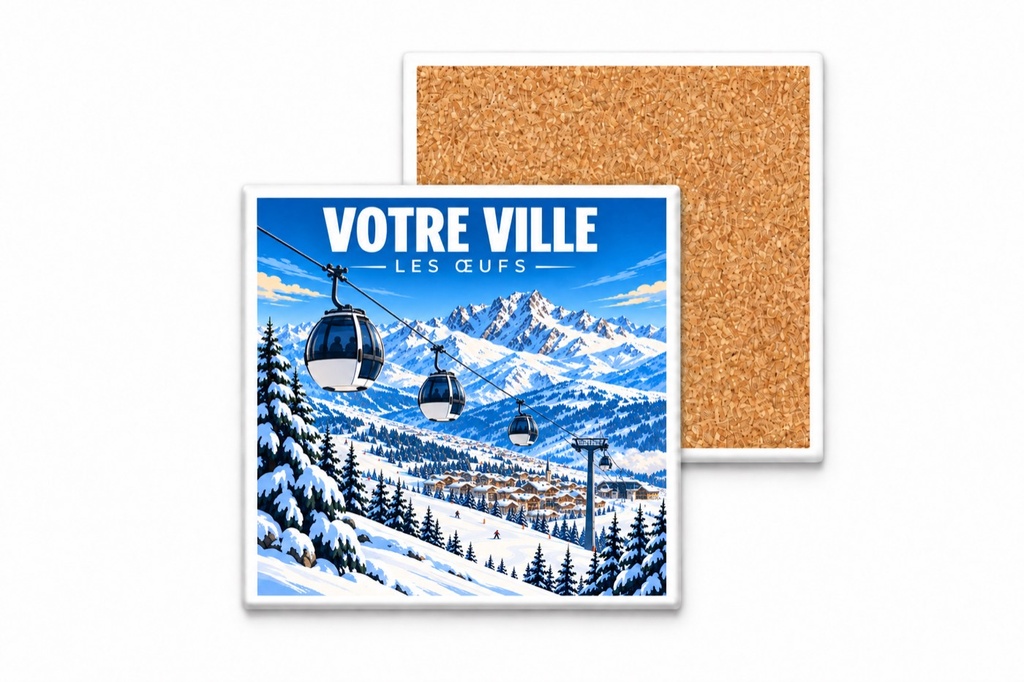 [ILL-GEN-016_SV-CARRE] ILLUSTRATA — Les œufs (Sous-verre carré)